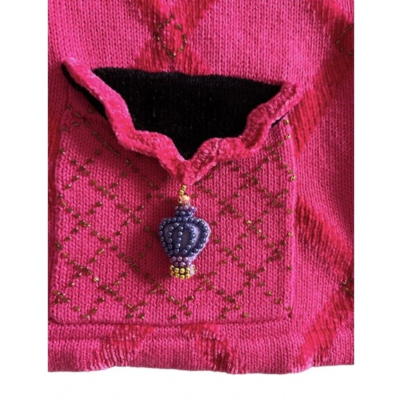 Jack B Quick Artsy Fun Purse Theme Cardigan/jacked Size M - Picture 3 of 9